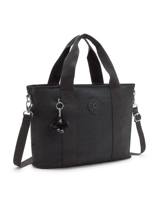 Kipling Black Tote Minta L Noir Large