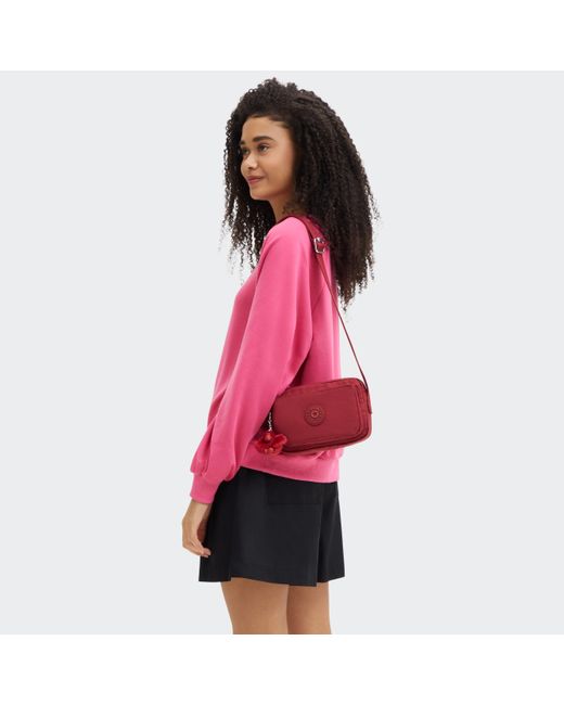 Kipling Red Crossbody Bag Abanu Funky Small