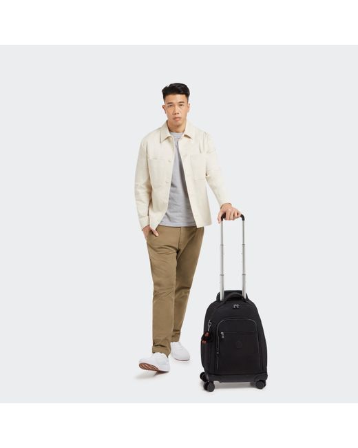 Kipling White Backpack New Zea True Large 100% Polyamide