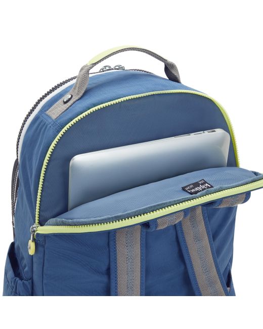 Kipling Backpack Seoul Lap Fantasy Blue Bl Large