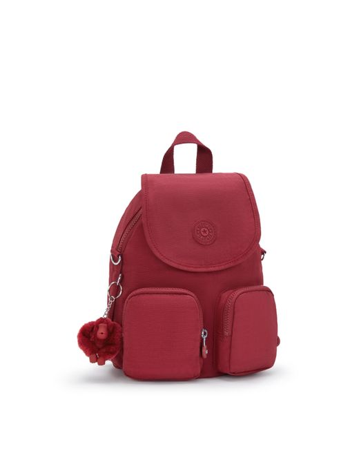 Kipling Red Backpack Firefly Up Funky Small