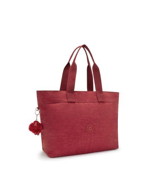 Kipling Red Tote Colissa Up Funky Large