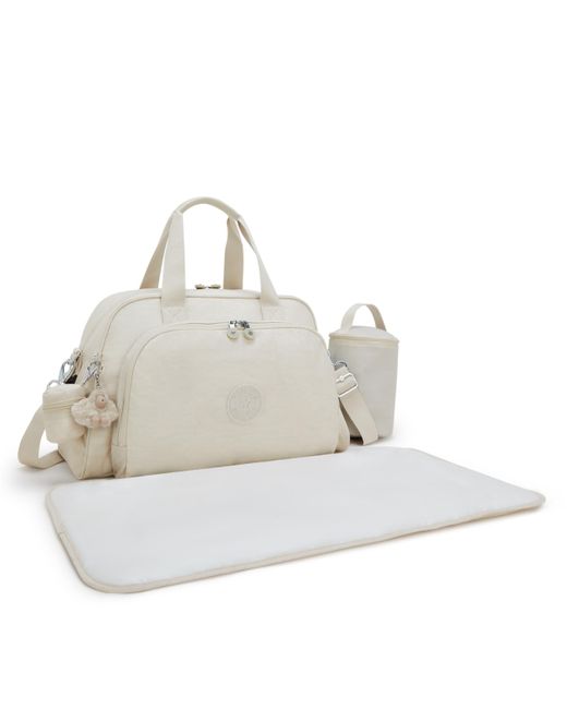 Kipling White Baby Bag Camama Hideaway Large