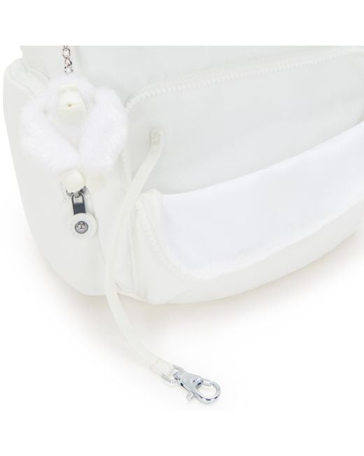 Kipling White Backpack City Zip S Pure Alabaster Small