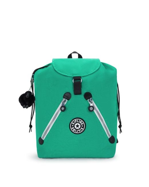 Kipling Green Backpack New Fundamental L Rapid Medium