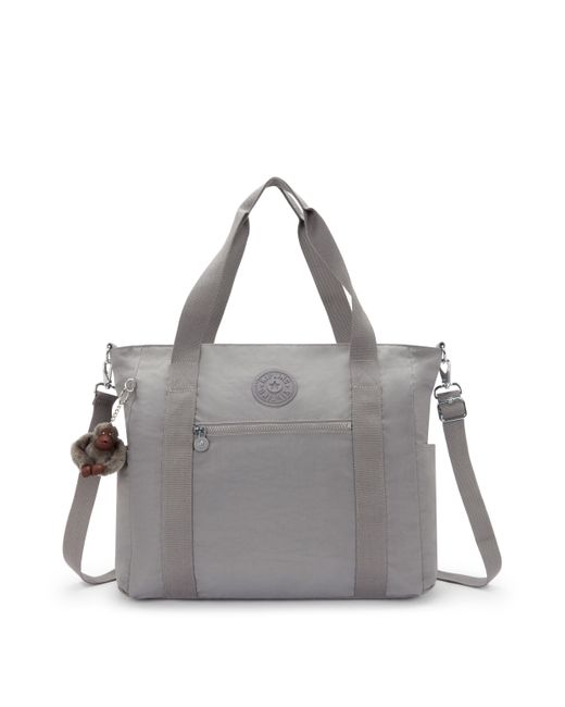 Kipling Gray Tote Jayla Cloudy Large 100% Polyamide