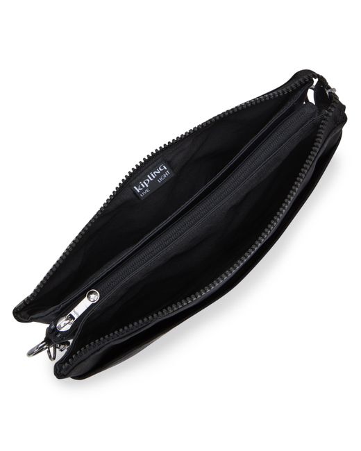 Kipling Black Crossbody Bag Riri L Sign Jacquard Medium