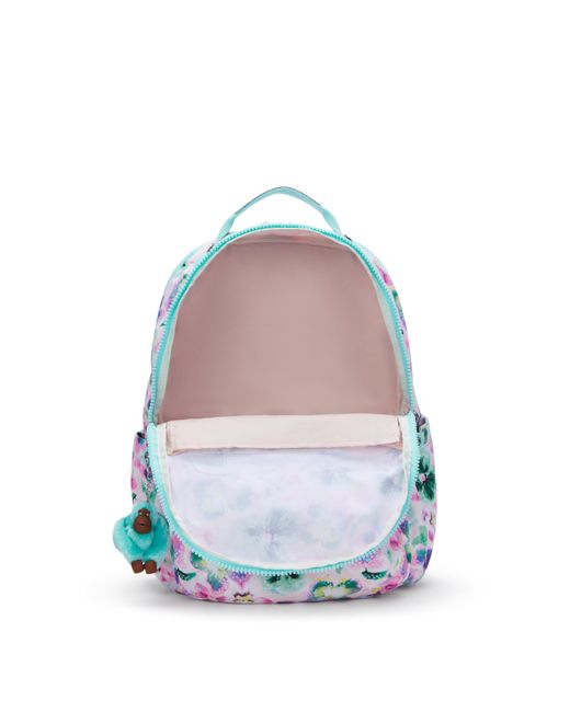 Kipling Backpack Seoul Lap Pink Palm Large