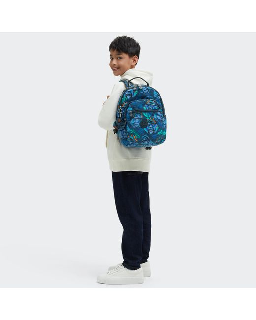 Kipling Backpack Seoul S Blue Monkey Fun Small
