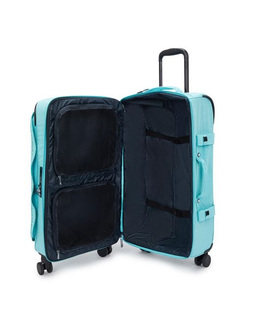 Kipling Blue Wheeled luggage Spontaneous M Deepest Aqua Medium