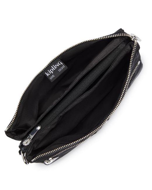 Kipling Black Crossbody Bag Riri Zip Glorious Copper Small