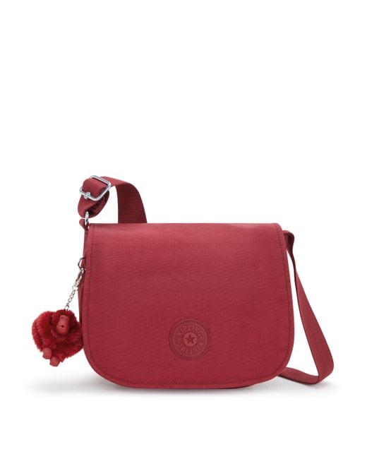 Kipling Red Crossbody Bag Loreen M Funky Medium