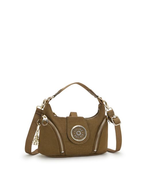 Kipling Metallic Shoulder Bag Sera S Dry Laurel Spice Small