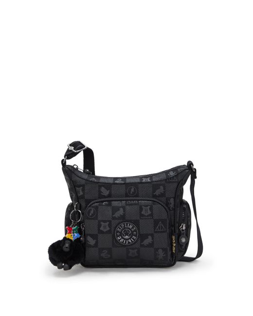 Kipling Black Crossbody Bag Gabbie Mini Signature Emb Print Extra Small