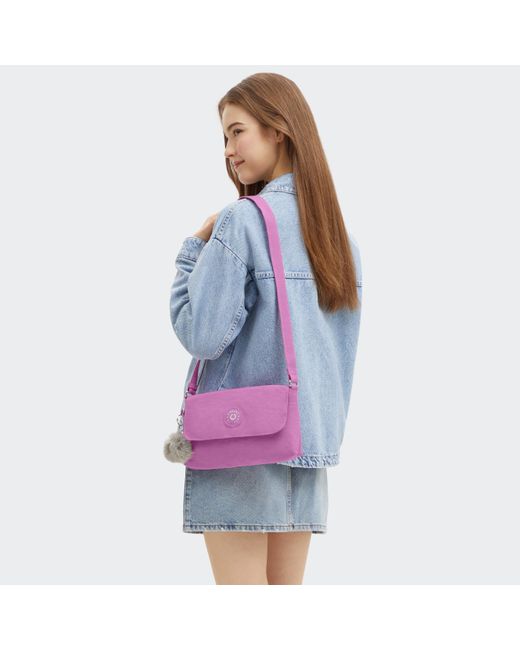 Kipling Purple Shoulder Bag Gipsie Playfull Small