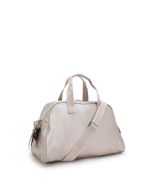 Kipling Gray Baby Bag Camama Metallic Glow Large