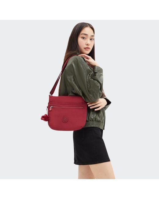 Kipling Red Crossbody Bag Arto Funky Medium