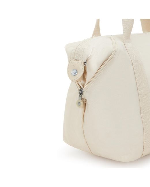 Kipling White Tote Art Hideaway Medium