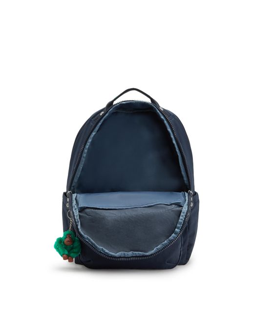 Kipling Blue Backpack Seoul Lap Bottle Combo Large