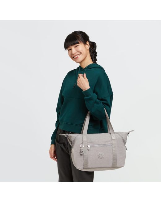 Kipling Green Tote Art Gris Medium 100% Polyamide