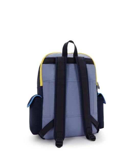 Kipling Blue Backpack Hoctor Slate Cb Travel Large 100% Polyamide