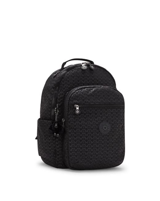 Kipling Blue Seoul Prt 15" Laptop Backpack