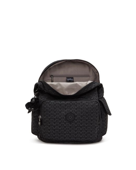 Kipling Black Backpack City Pack Signature Emb Medium