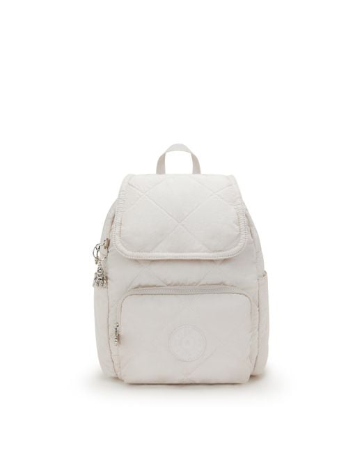 Kipling White Backpack City Pack S Airy Quilt Small