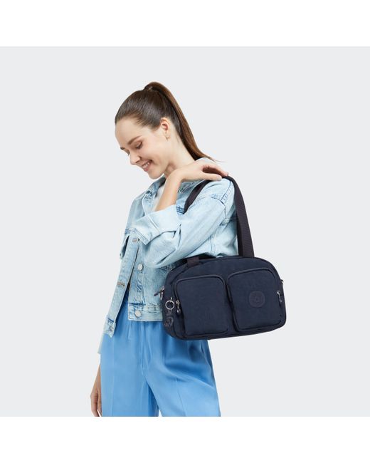 Kipling Blue Medium Shoulder Bag With Removable Strap