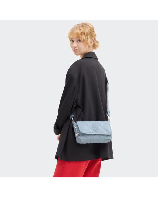 Kipling Blue Shoulder Bag Aras Satin Small