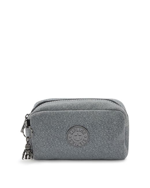 Kipling Gray Pouch Gleam Going Out Medium 100% Polyester