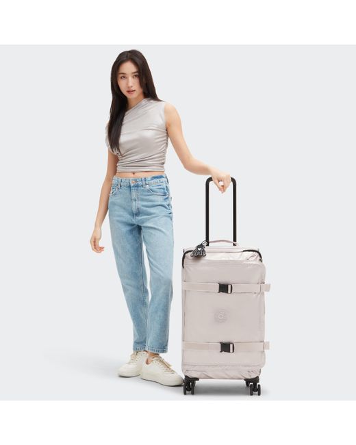 Kipling Wheeled Luggage Spontaneous M Metallic Glow Medium 100% Polyamide