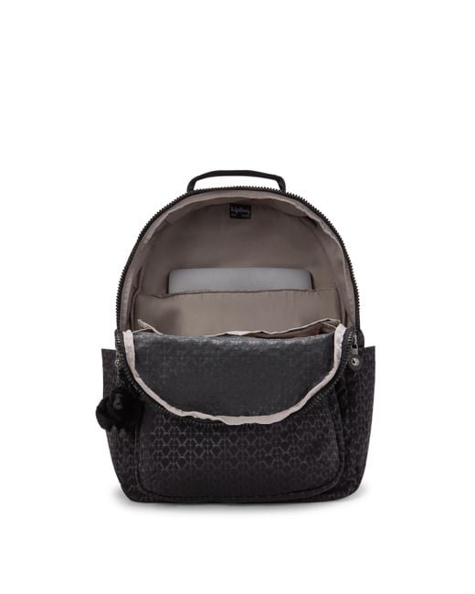 Kipling Blue Seoul Prt 15" Laptop Backpack