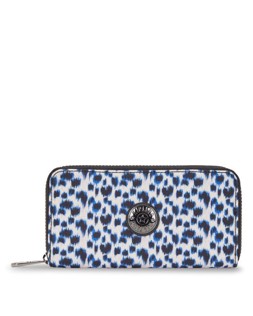 Kipling Blue Wallet & Purses New Imali Curious Leopard Large