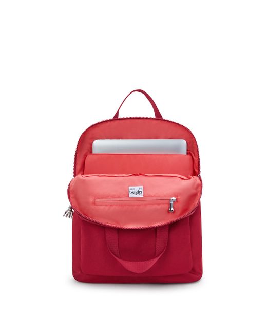 Kipling Red Backpack Kazuki Wine Medium
