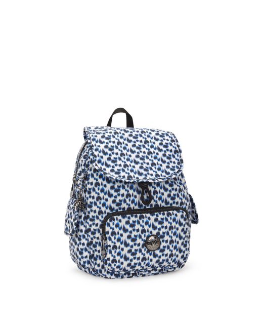 Kipling Blue Backpack City Pack S Curious Leopard Small