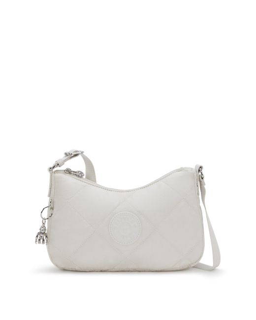 Kipling Gray Shoulder Bag Ayda Up Airy Quilt Small 100% Polyamide
