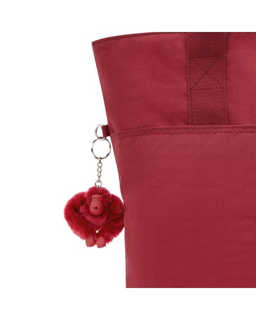 Kipling Red Tote Hanifa Funky Large
