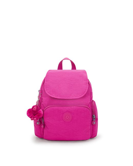 Kipling Pink Backpack City Zip Mini Shine Small