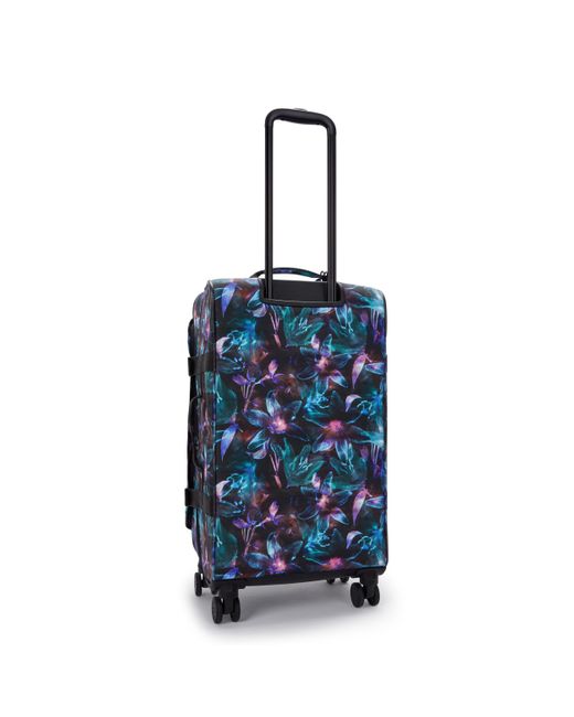Kipling Blue Wheeled luggage Spontaneous M Palmtree Leaves Medium