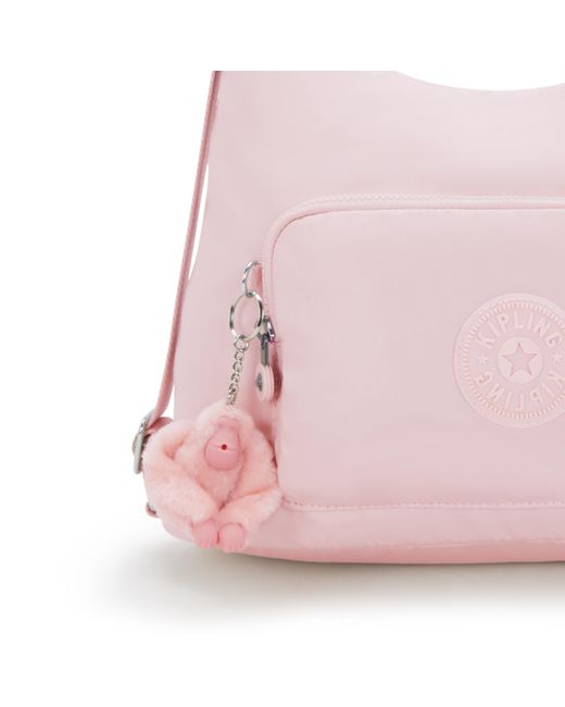 Kipling Pink Shoulder Bag Yenna Shine Medium