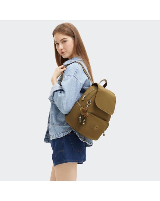 Kipling Green Backpack City Zip S Eager Small