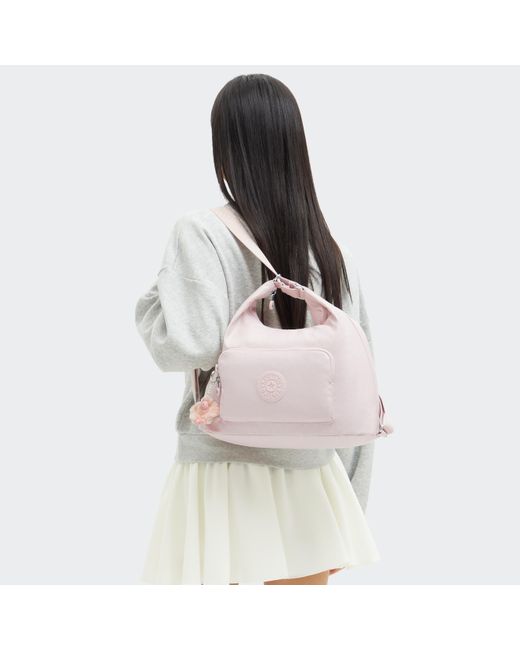 Kipling Pink Shoulder Bag Yenna Shine Medium