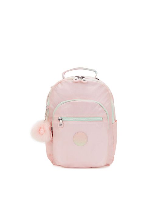 Kipling Pink Backpack Seoul S Blush Metallic Small