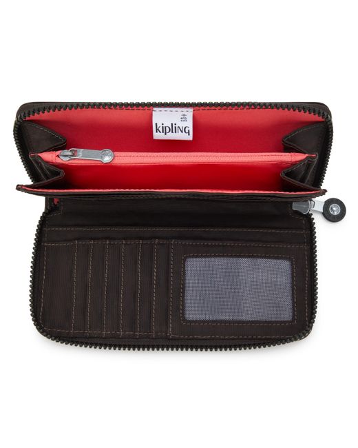 Kipling Black Wallet & Purses Money World Nostalgic Brown Large
