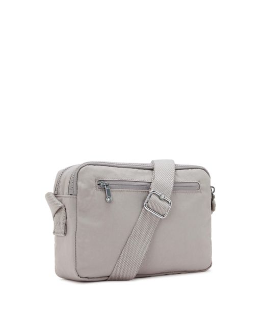 Kipling Green Crossbody Bag Abanu M Gris Medium 100% Polyamide