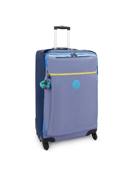 Kipling Blue Wheeled Luggage Darcey L Slate Cb Travel Large 100% Polyamide