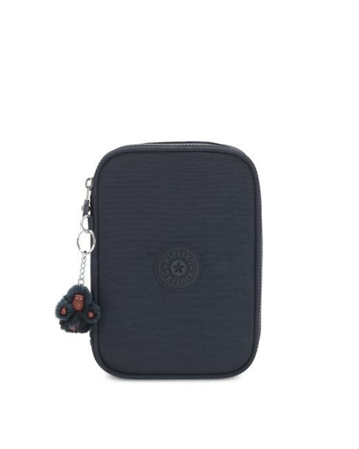 Kipling Blue Pouch 100 Pens True Tonal Large 100% Polyamide