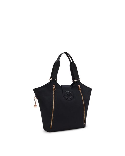 Kipling Black Tote Recicely Rose Spice Medium