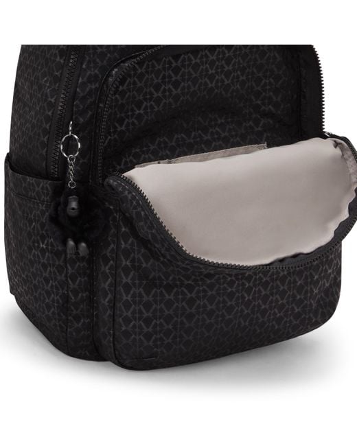 Kipling Blue Seoul Prt 15" Laptop Backpack
